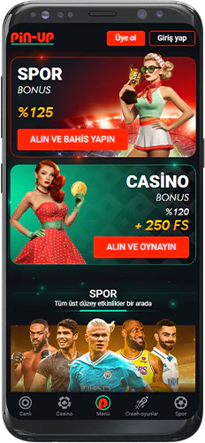 Pin Up TR'deki bonusların ekran görüntüsü