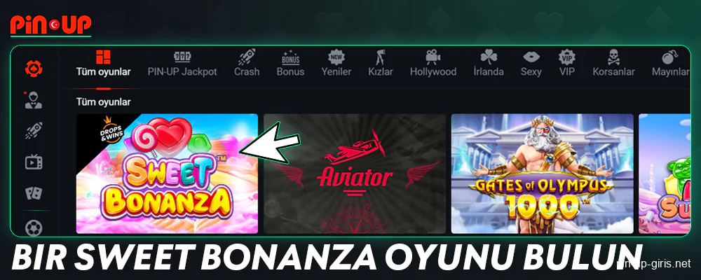 Pin Up Türkiye'de Tatlı Bonanza oyunu bul