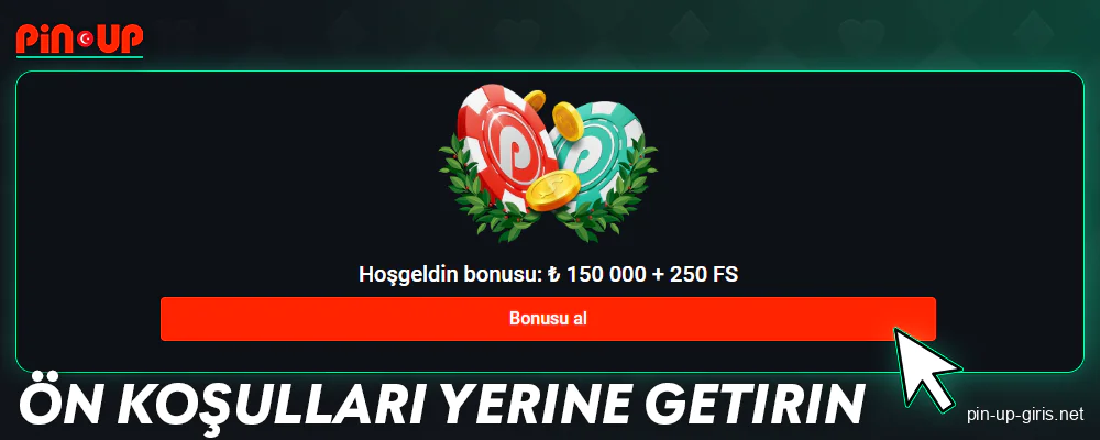 Pin Up Türkiye'deki bonus koşullarını karşılayın