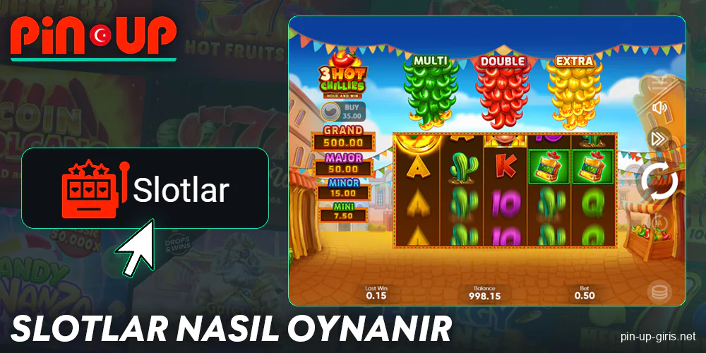 Pin Up Turkey oyuncuları için slot kılavuzu