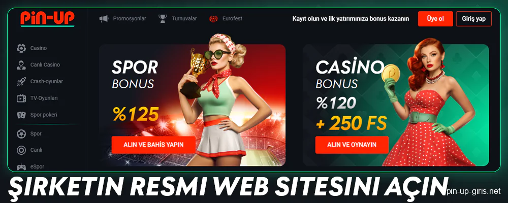 Pin Up Turkey Casino'yu ziyaret edin