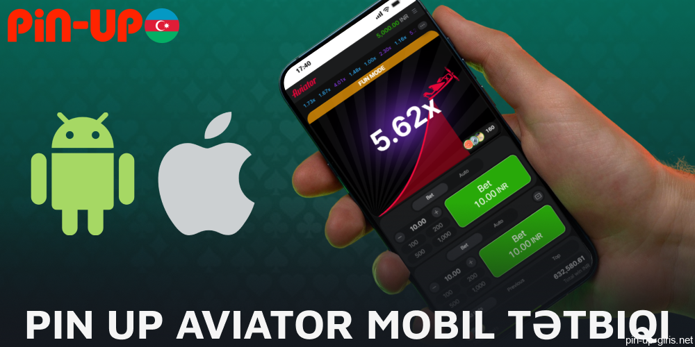 Pin Up mobil tətbiqində Aviator-u mobil cihazlarda oynayın