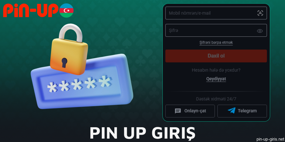 Azərbaycandan olan oyunçular üçün Pin Up Giriş təlimatları