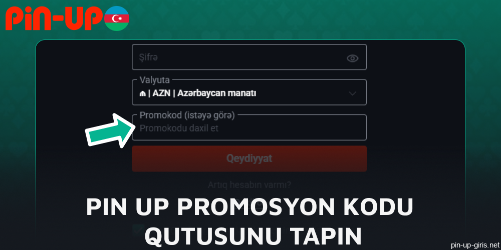 Pin Up promosyon kodu qutusunu tapın