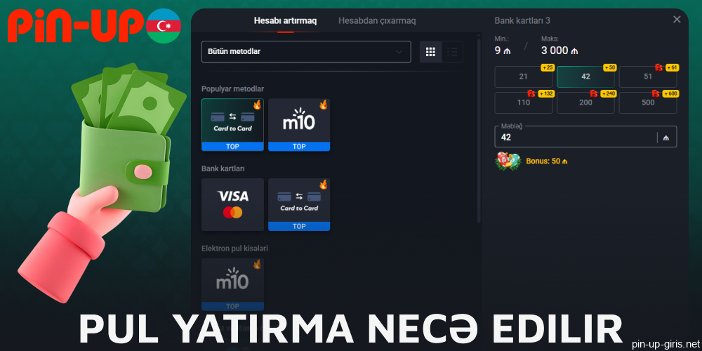 Azərbaycanlı oyunçular üçün Pin Up-da depozit qoymaq üzrə bələdçi